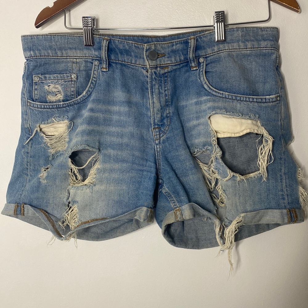 AllSaints Río Short Fit Destroyed Size 30